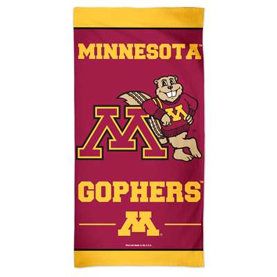Minnesota Golden Gophers Cotton Fiber Beach Towel