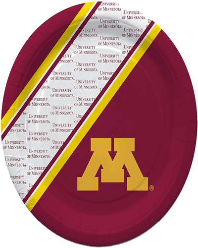 Minnesota Golden Gophers Disposable Paper Plates - 20 Pack