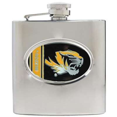 Missouri Tigers Stainless Steel Hip Flask