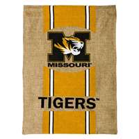 Missouri Tigers Burlap Flag - 12.5" x 18"