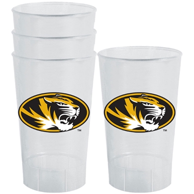 Missouri Tigers Plastic Tailgate Cups - Set of 4