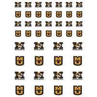 Missouri Tigers Small Sticker Sheet - 2 Sheets