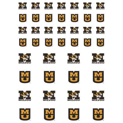 Missouri Tigers Small Sticker Sheet - 2 Sheets