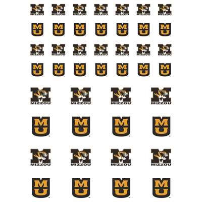 Missouri Tigers Small Sticker Sheet - 2 Sheets