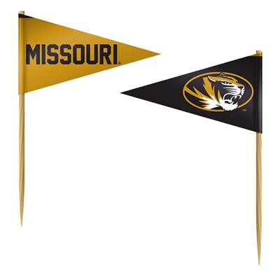 Missouri Tigers Toothpick Flag - 36 Pack