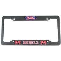 Mississippi Ole Miss Rebels Plastic License Plate Frame