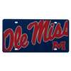 Mississippi Ole Miss Rebels Full Color Mega Inlay License Plate