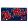 Mississippi Ole Miss Rebels Full Color Mega Inlay License Plate