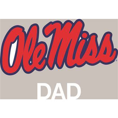 Mississippi Ole Miss Rebels Transfer Decal - Dad