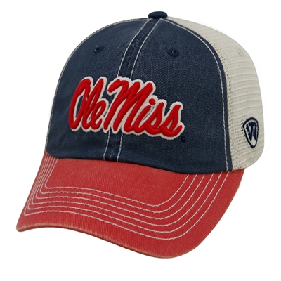 Mississippi Ole Miss Rebels Top of the World Offroad Trucker Hat