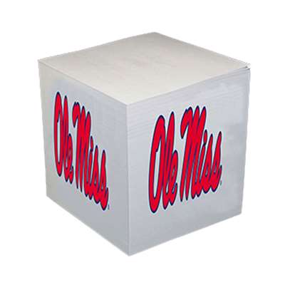 Mississippi Ole Miss Rebels Sticky Note Memo Cube - 550 Sheets