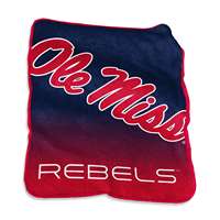 Mississippi Ole Miss Rebels Raschel Throw Blanket - Fade