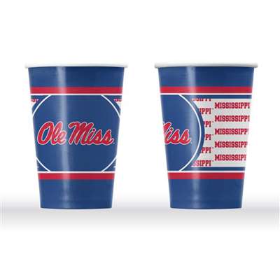 Mississippi Ole Miss Rebels Disposable Paper Cups - 20 Pack
