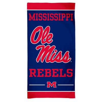 Mississippi Ole Miss Rebels Spectra Beach Towel