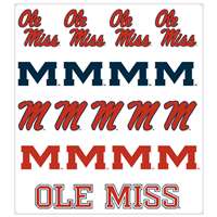 Mississippi Ole Miss Rebels Multi-Purpose Vinyl Sticker Sheet