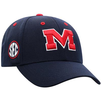 Mississippi Ole Miss Rebels Top of the World Triple Conference Adjustable Hat