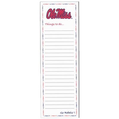 Mississippi Ole Miss Rebels Magnetic To Do List Pa