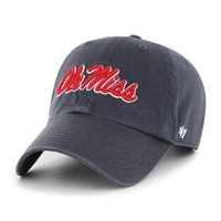 Mississippi Ole Miss Rebels 47 Brand Clean Up Adjustable Hat - Vintage Navy