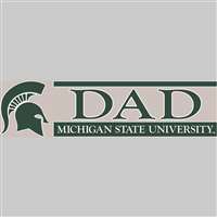 Michigan State Spartans Die Cut Decal Strip - Dad