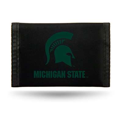Michigan State Spartans Nylon Tri-Fold Wallet