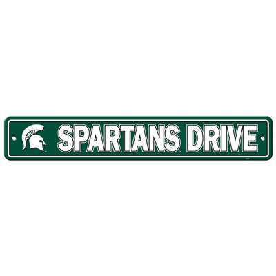 Michigan State Spartans Plastic Street Sign