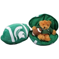 Michigan State Spartans Stuffed Bear in a Ball - Football