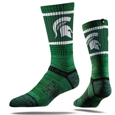Michigan State Spartans Strideline Premium Crew Sock - Green