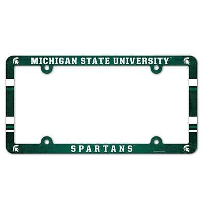 Michigan State Spartans Plastic License Plate Frame