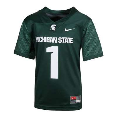 Nike Michigan State Spartans Youth Football Jersey - #1 Green