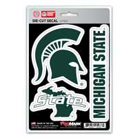 Michigan State Spartans Decals - 3 Pack