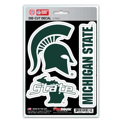 Michigan State Spartans Decals - 3 Pack