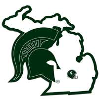 Michigan State Spartans Home State Decal