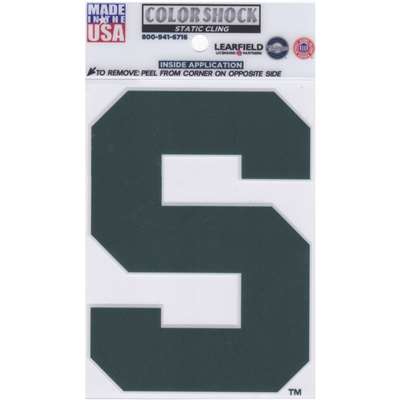 Michigan State Spartans Interior Cling Sticker - 3.5" x 4.5"