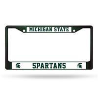 Michigan State Spartans Team Color Chrome License Plate Frame