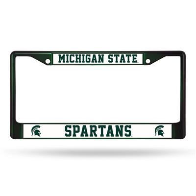 Michigan State Spartans Team Color Chrome License Plate Frame