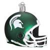 Michigan State Spartans Glass Christmas Ornament - Football Helmet