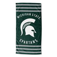 Michigan State Spartans Stripes Beach Towel