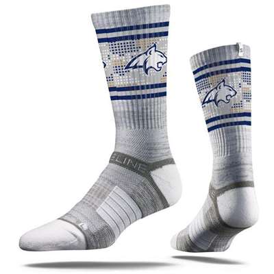 Montana State Bobcats Strideline Premium Crew Sock - Grey