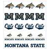 Montana State Bobcats Multi-Purpose Vinyl Sticker Sheet