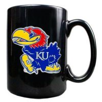 Kansas 15oz Black Ceramic Mug