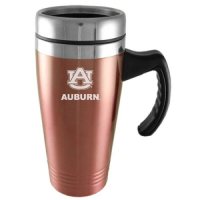Auburn Tigers Engraved 16oz Stainless Steel Travel Mug - Pink