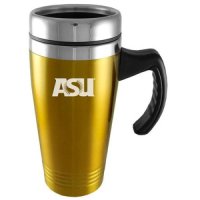 Arizona State Sun Devils Engraved 16oz Stainless Steel Travel Mug - Gold