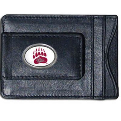 Montana Grizzlies Leather Cash Money Clip And Cardholder