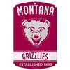 Montana Grizzlies Vault Fan Cave Wood Sign