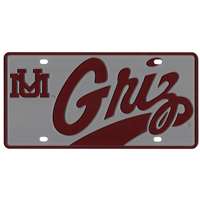Montana Grizzlies Full Color Mega Inlay License Plate