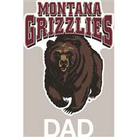 Montana Grizzlies Transfer Decal - Dad