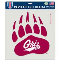 Montana Grizzlies Full Color Die Cut Decal - 8" X 8"