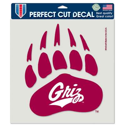 Montana Grizzlies Full Color Die Cut Decal - 8" X 8"