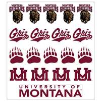 Montana Grizzlies Multi-Purpose Vinyl Sticker Sheet