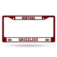 Montana Grizzlies Team Color Chrome License Plate Frame